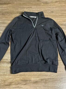 TravisMathew Quarter Zip Pullover Performance Golf Sweater M